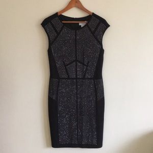 Carmen Bodycon Dress with sparkled studs